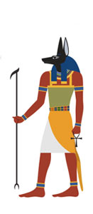 The Ancient Egyptian god Anubis