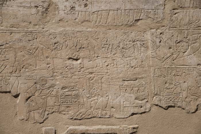 Relief depicting the Beautiful Feast of Opet at Luxor