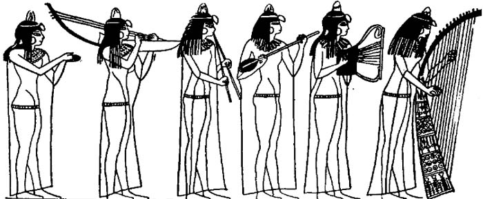 Illustrations of Musicians in Ancient Egypt